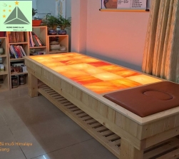 Giường Đá Muối - Đá Himalaya Nhập Khẩu Pakistan
